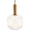 Buy Pendant lamp in vintage style, glass and metal - Amelia Beige 59835 at Privatefloor