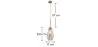 Crystal Ceiling Lamp - Vintage Design Pendant Lamp - Alua image 7