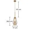 Crystal Ceiling Lamp - Vintage Design Pendant Lamp - Alua image 7