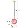 Retro Ceiling Lamp - Colored Ball Pendant Lamp - Rumi image 7