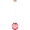 Buy Retro Ceiling Lamp - Colored Ball Pendant Lamp - Rumi Pink 59839 - prices