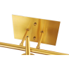 Buy Golden Wall Lamp - Crystal Shade - 3 Lights - Runa Gold 59843 with a guarantee