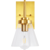 Buy Design Glass & Metal Wall Lamp Gold 59844 at Privatefloor