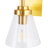 Buy Design Glass & Metal Wall Lamp Gold 59844 in the United Kingdom