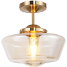 Buy Ceiling Lamp - Vintage Style Pendant Lamp - Suki Transparent 59845 - prices