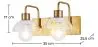 Wall Sconce Lamp - Two Spotlights - Yuri image 7