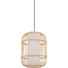 Buy Bamboo Ceiling Lamp - Boho Bali Design Pendant Lamp - Mane Natural wood 59847 in the United Kingdom