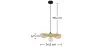 Bamboo Ceiling Lamp - Boho Bali Design Pendant Lamp - Noila image 7