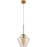 Buy Diamond Glass Shade Hanging Lamp Beige 59859 - in the UK