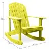 Outdoor Chair with Armrests - Garden Chair - Adirondack - Wooden Rocking Chair - Adirondack image 7
