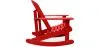 Outdoor Chair with Armrests - Garden Chair - Adirondack - Wooden Rocking Chair - Adirondack image 7