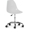 Buy Office Chair with Castors - Swivel Desk Chair - Denisse White 59863 - in the UK
