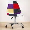 Office Chair with Wheels - Desk Chair - Upholstered in Patchwork - Tessa image 7