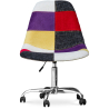 Buy Office Chair with Wheels - Desk Chair - Upholstered in Patchwork - Tessa Multicolour 59865 - in the UK