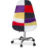 Buy Office Chair with Wheels - Desk Chair - Upholstered in Patchwork - Tessa Multicolour 59865 - prices