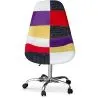 Office Chair with Wheels - Desk Chair - Upholstered in Patchwork - Tessa image 7