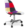 Buy Office Chair with Wheels - Desk Chair - Upholstered in Patchwork - Tessa Multicolour 59865 home delivery