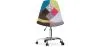 Office Chair with Wheels - Desk Chair - Upholstered in Patchwork -  Simona  image 7