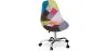 Office Chair with Wheels - Desk Chair - Upholstered in Patchwork -  Simona  image 7