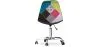 Office Chair with Wheels - Desk Chair - Upholstered in Patchwork -  Simona  image 7