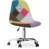 Office Chair with Wheels - Desk Chair - Upholstered in Patchwork -  Simona  image 7