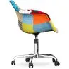
Office Chair with Armrests - Desk Chair with Wheels - Upholstered in Patchwork - Patty image 7