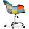 
Office Chair with Armrests - Desk Chair with Wheels - Upholstered in Patchwork - Patty image 7
