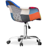 Buy 
Office Chair with Armrests - Desk Chair with Wheels - Upholstered in Patchwork - Pixi Multicolour 59868 with a guarantee
