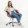 
Office Chair with Armrests - Desk Chair with Wheels - Upholstered in Patchwork - Ray image 7