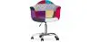 
Office Chair with Armrests - Desk Chair with Wheels - Upholstered in Patchwork - Ray image 7