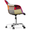 Buy 
Office Chair with Armrests - Desk Chair with Wheels - Upholstered in Patchwork - Ray Multicolour 59869 home delivery