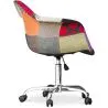 
Office Chair with Armrests - Desk Chair with Wheels - Upholstered in Patchwork - Ray image 7