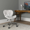 Buy Office Chair with Wheels - Swivel Desk Chair - Upholstered in Leatherette - Wito Black 59871 at Privatefloor
