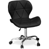 Buy Office Chair with Wheels - Swivel Desk Chair - Upholstered in Leatherette - Wito Black 59871 in the United Kingdom