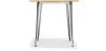 Square Industrial Dining Table - Wood and Metal - Stylix image 7