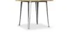 Square Industrial Dining Table - Wood and Metal - Stylix image 7