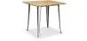 Square Industrial Dining Table - Wood and Metal - Stylix image 7