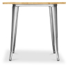 Buy Square Industrial Dining Table - Wood and Metal - Stylix Steel 59874 - prices