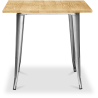 Buy Square Industrial Dining Table - Wood and Metal - Stylix Steel 59874 at Privatefloor