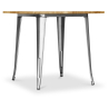 Buy Square Industrial Dining Table - Wood and Metal - Stylix Steel 59874 in the United Kingdom