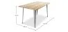 Rectangular Dining Table - Industrial Design - Wood - Troy image 7