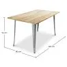 Rectangular Dining Table - Industrial Design - Wood - Troy image 7