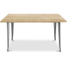 Buy Rectangular Dining Table - Industrial Design - Wood - Troy Steel 59876 at Privatefloor