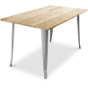 Buy Rectangular Dining Table - Industrial Design - Wood - Troy Steel 59876 - in the UK