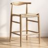 Boho Bali Design Wooden Stool - 65cm - Elb image 7