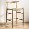 Boho Bali Design Wooden Stool - 65cm - Elb image 7