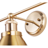 Buy Lámpara Aplique de Pared - Diseño Vintage Dorado - 3 focos - Remir Gold 59883 home delivery