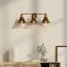 Lámpara Aplique de Pared - Diseño Vintage Dorado - 3 focos - Remir image 7