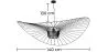 Ceiling Lamp - Pendant Lamp Pamela Design - 140cm - Vertical image 7