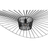 Buy Ceiling Lamp - Pendant Lamp Pamela Design - 140cm - Vertical Black 59884 at Privatefloor